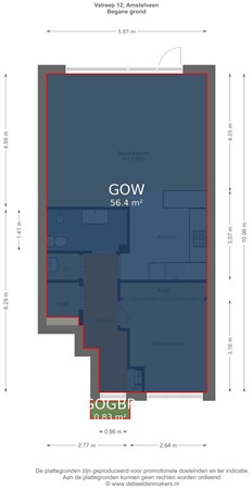 Floorplan - Valreep 12, 1186 VZ Amstelveen